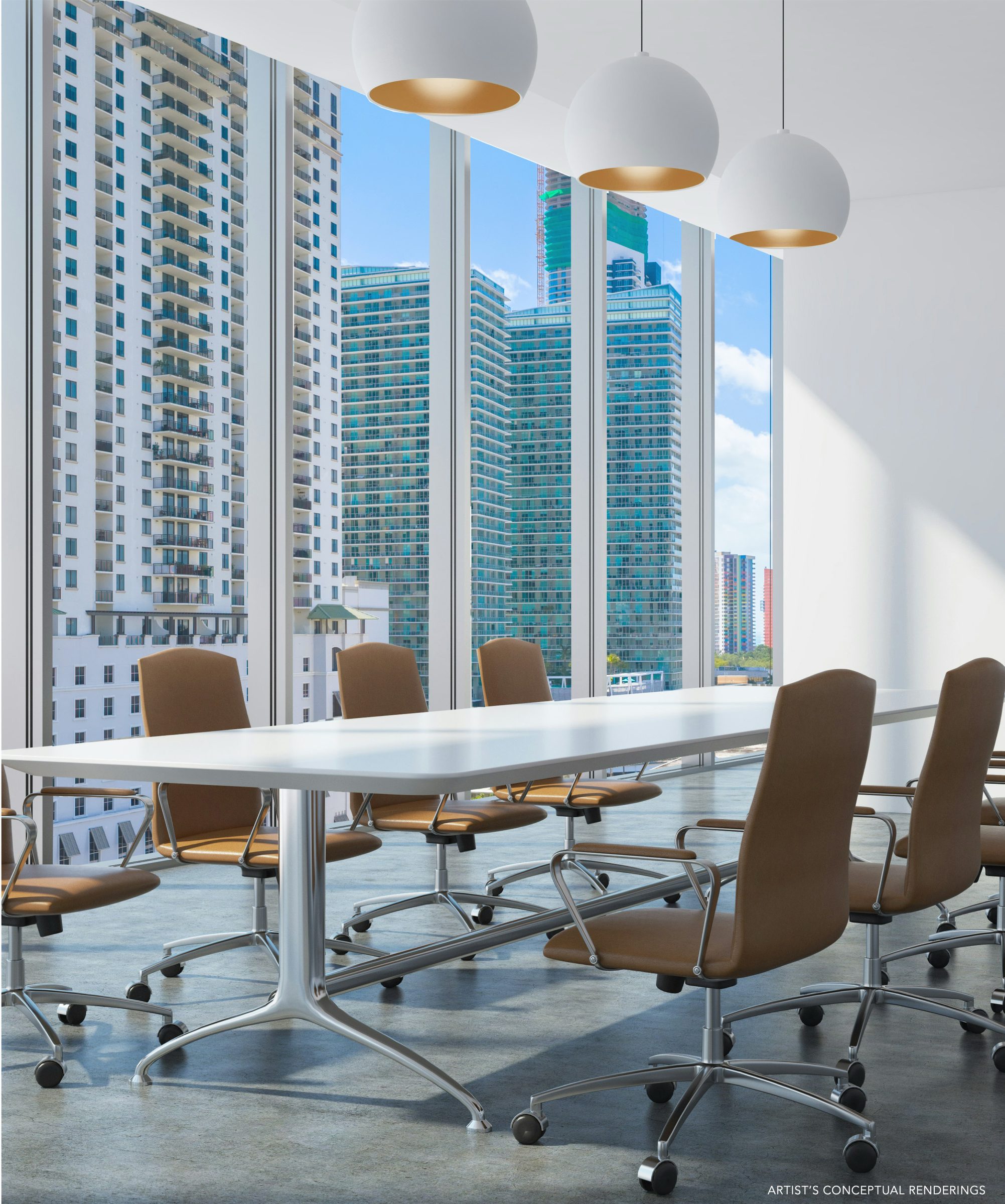 Conference room on the office levels
